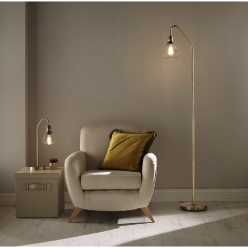 46 - 1 x Faribault 171cm arched floor lamp RRP £60