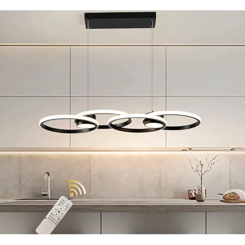 71 - 1 x Blue Elephant 4-light black LED kitchen island pendant light RRP £116