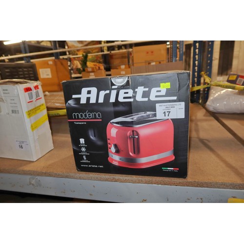 17 - 1 x Ariete Moderna toaster