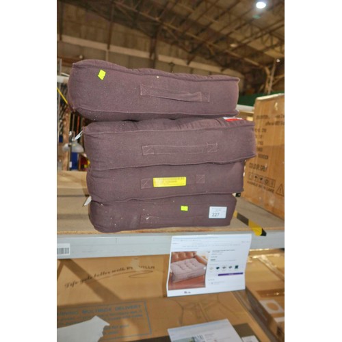 227 - 4 x Domaingue garden seat cushions RRP £20