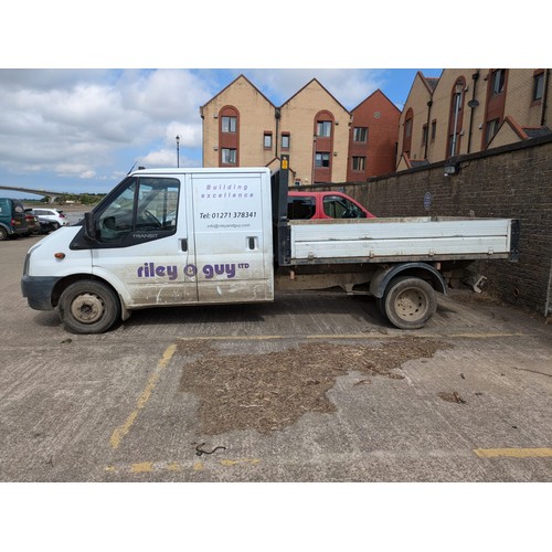 5 - Ford Transit 125 T350 RWD , d/c tipper truck, white, registration SL14 TKU, 1st Reg. 30/06/2014, 6 s... 