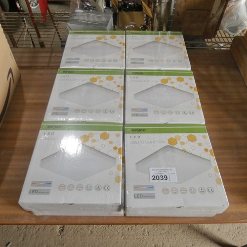 2039 - 12 x Eegoo LED ceiling lights