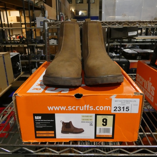 2315 - A pair of safety boots by Scruffs type Raw - UK size 9