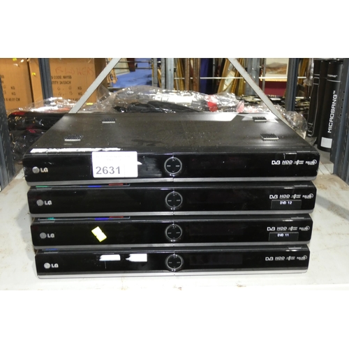 2631 - 4 x LG DVB HDD recorders - trade