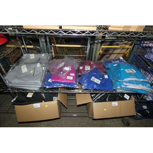 2716 - A quantity of various clothing, trousers and tops, contents of 1 shelf