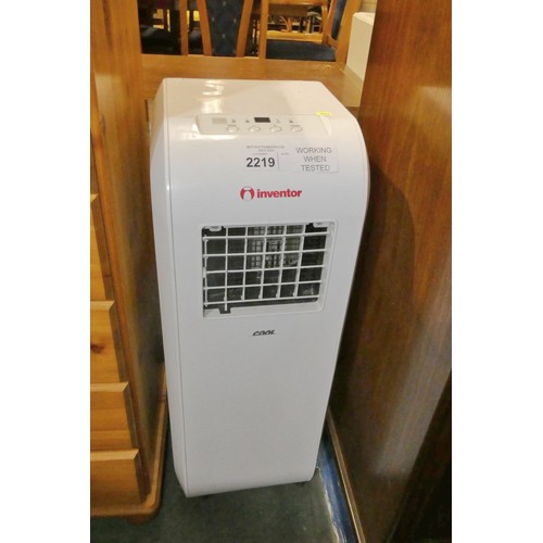 2219 - 1 x Inventor Cool air conditioner with remote control 240v (Trade) TESTED WORKING