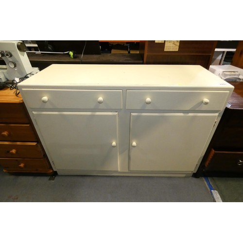 2201 - 1 x cream painted sideboard approx 122cm wide