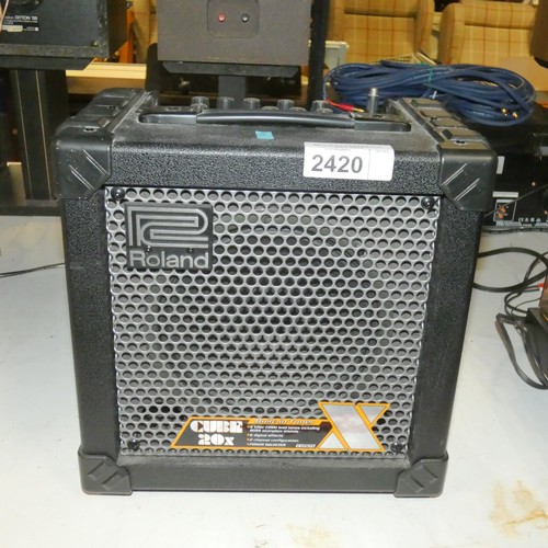 2420 - A small guitar amplifier by Roland type cube 20x - trade