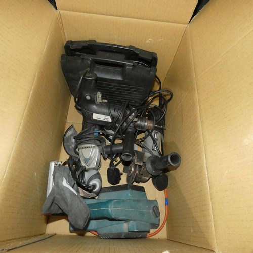 2015 - A quantity of items including 6 x various power tools, a socket set, spanners, PVA etc (Trade). Plea... 