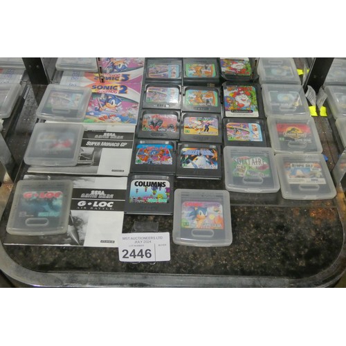 2446 - 17 various Sega Game Gear games