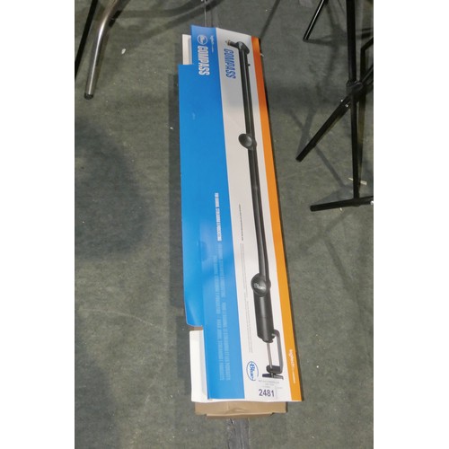 2481 - A desk mounted microphone boom arm by Logitech-Blue type Compass