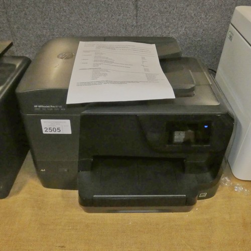 2505 - An office printer by HP type Office Jet Pro 8710 tested working - trade  TESTED WORKING