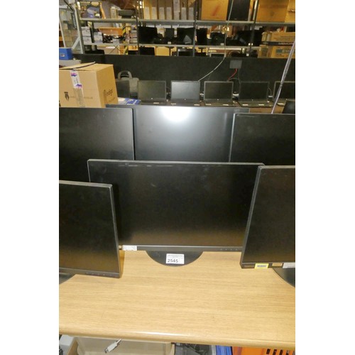 2545 - 2 x 24 inch computer monitors by Lenovo think vision T24i-20 - trade  TESTED WORKING