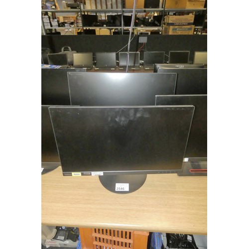 2546 - 2 x 24 inch computer monitors by Lenovo think vision T24i-20 - trade  TESTED WORKING