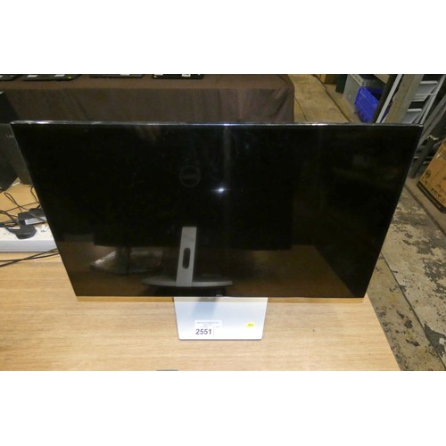 2551 - A 27 inch monitor by Dell type S2719H with 2 hdmi inputs, no 12v power adapter included - trade  TES... 