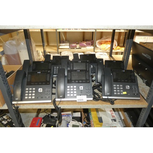 2585 - 8 x BT IP office phones type T46G, removed from a working environment - trade