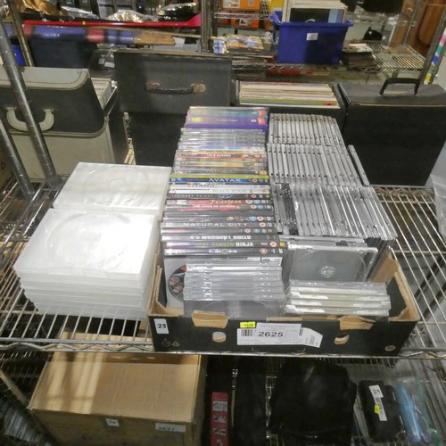 2625 - A quantity of various DVDs and cases