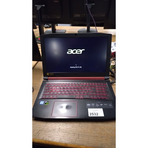 2532 - An Acer laptop type Nitro 5 with an i5 8th gen  2.3ghz processor, 8gb ram, 1tb Hard disc Drive, runn... 