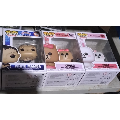 2668 - 11 various Funko collectibles including Rock Candy exclusives, Space Jam Funko Pops etc