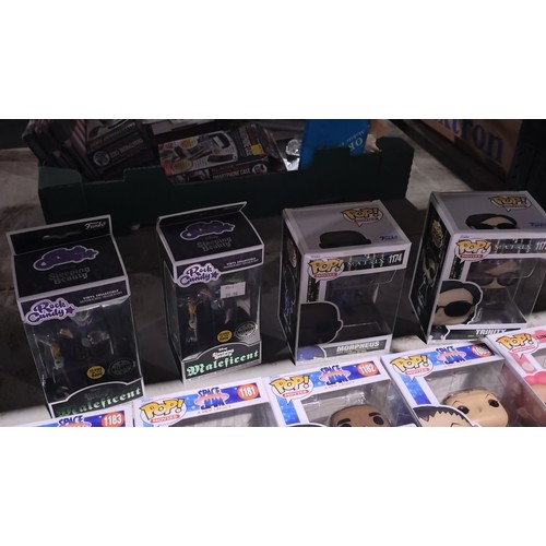 2668 - 11 various Funko collectibles including Rock Candy exclusives, Space Jam Funko Pops etc