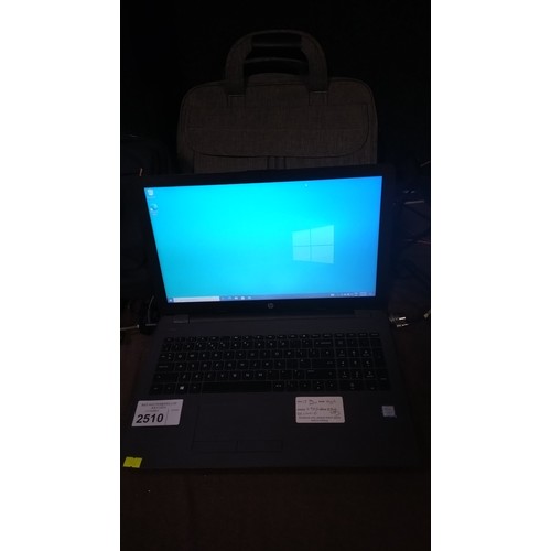 2510 - A laptop by HP with an i7 7th generation 2.7ghz processor, 16gb ram, 128gb SSD running Windows 10 co... 