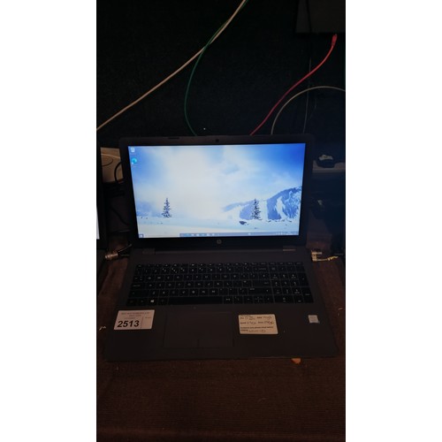 2513 - A laptop by HP with an i7 7th generation 2.7ghz processor, 16gb ram, 256gb SSD running Windows 10 co... 