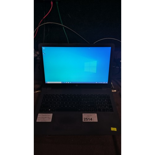 2514 - A laptop by HP with an i7 7th generation 2.7ghz processor, 8gb ram, 256gb SSD running Windows 10 com... 