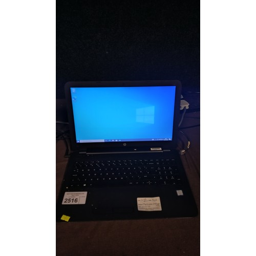 2516 - A laptop by HP with an i5 6th generation 2.3ghz processor, 8gb ram, 256gb SSD running Windows 10 com... 