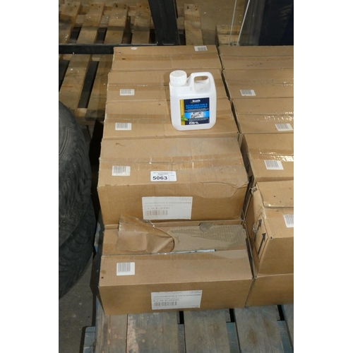 5063 - 9 x boxes each containing 6 x 1L bottles of Bostik accelerator and frost proofer