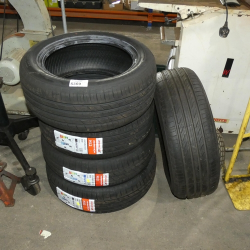 5369 - 4 x RoadX tyres (details as per the photograph) and 1 x Landsail 215/60 R16 tyre