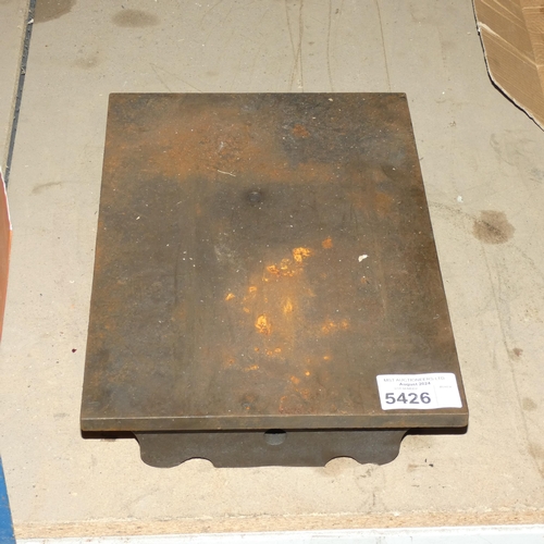 5426 - 1 x engineers surface plate approx 46 x 30cm