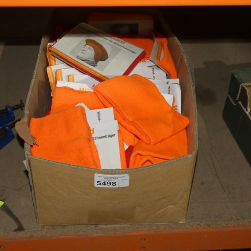 5498 - 1 box containing a quantity of helmet wind guards