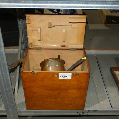 5567 - 1 x Sir Boverton Redwood's vintage viscometer no. 2565 by Baird & Tatlock supplied in a wooden case