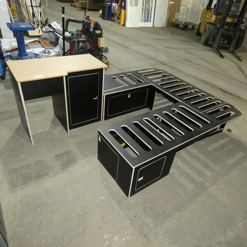 5690 - 4 x cabinets suitable for campervan etc - These are believed to be the main part of a conversion kit... 