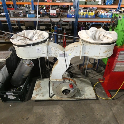 5354 - A twin bag dust extractor 3ph - No make visible