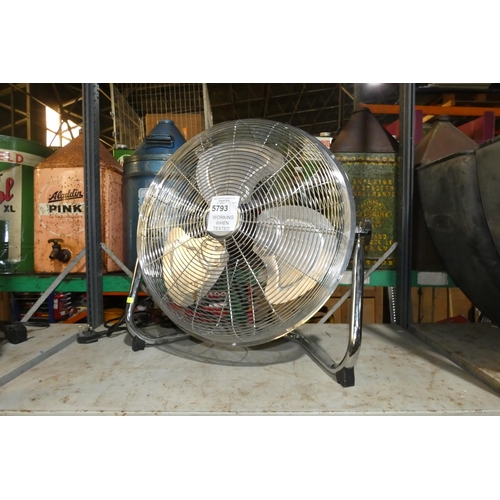 5793 - 1 x Home 18 inch diameter fan 240v. Contents of 1 shelf  Tested Working