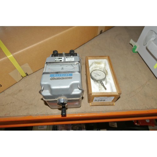 5288 - 1 x Mercer dial gauge and 1 x Yokogawa insulation tester