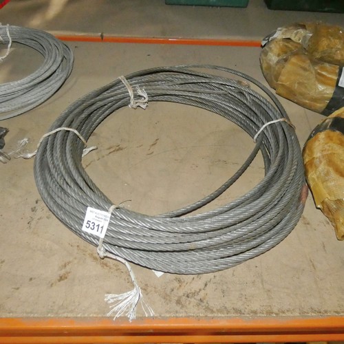 5311 - 1 x length of 10mm wire rope - exact length unknown