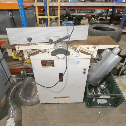 5352 - 1 x Axminster 10 inch planer thicknesser model AW106PT2, 240v, max width approx 10 inch / 250mm