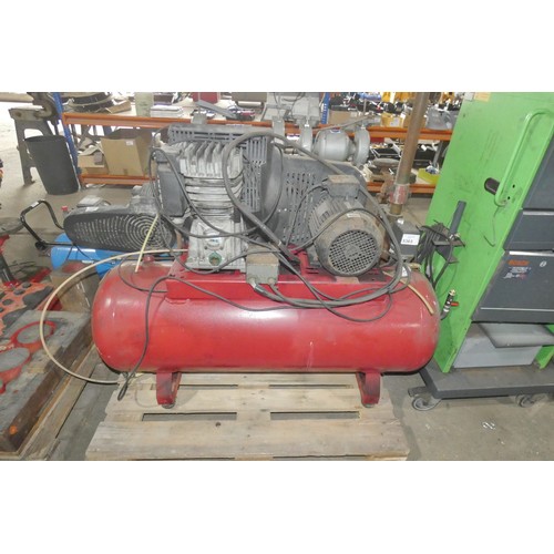 5365 - 1 x ABAC red metal workshop compressor 3ph