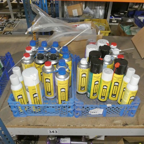 5447 - A quantity of various Innotec products including multi spray 1000, contact clean, deblock ice, ceram... 