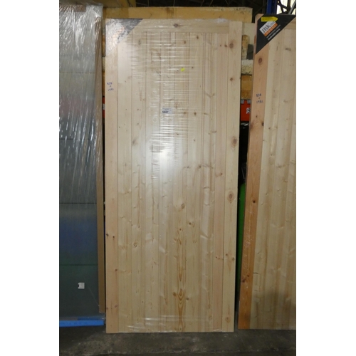 5887 - 1 x JB Kind framed Pine door approx 838 x 1981mm