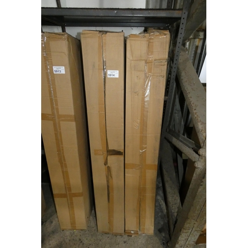 5914 - 2 boxes each containing 8 x Power Beam WFT535-1 waterproof light fittings each approx 5ft long