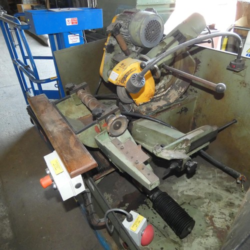 5056 - 1 x Wadkin profile grinder 3ph supplied with several unused grinding cutters - was working when remo... 