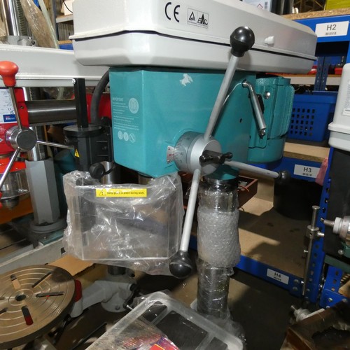 5345 - 1 x Seig TB-16 bench top drill press / pillar drill 240v. Please note this drill has been damaged in... 