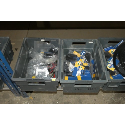 5673 - A quantity of various items including turn buttons, straps, nuts, bolts, rubber seal etc. Contents o... 