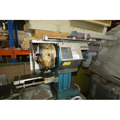 5871 - 1 x Lefevre Industries MCVD glass lathe YOM 1997 supplied with 2 x large control cabinets (stacked o... 