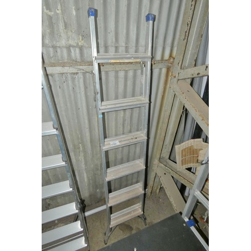 5760 - An aluminium 3 way ladder