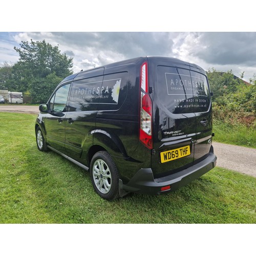 2 - Transit Connect 200 L1 DiE 1.5 Ecoblue 120ps Ltd Van, black Reg: WD69 THF, 31/01/2020, 6 spd manual ... 