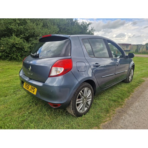 6 - Renault Clio 5 dr hatchback 1.6 VVT GT LINE TOM TOM AUTO, Blue, Reg: RE61 JYS, 15/11/2011, 4 speed A... 